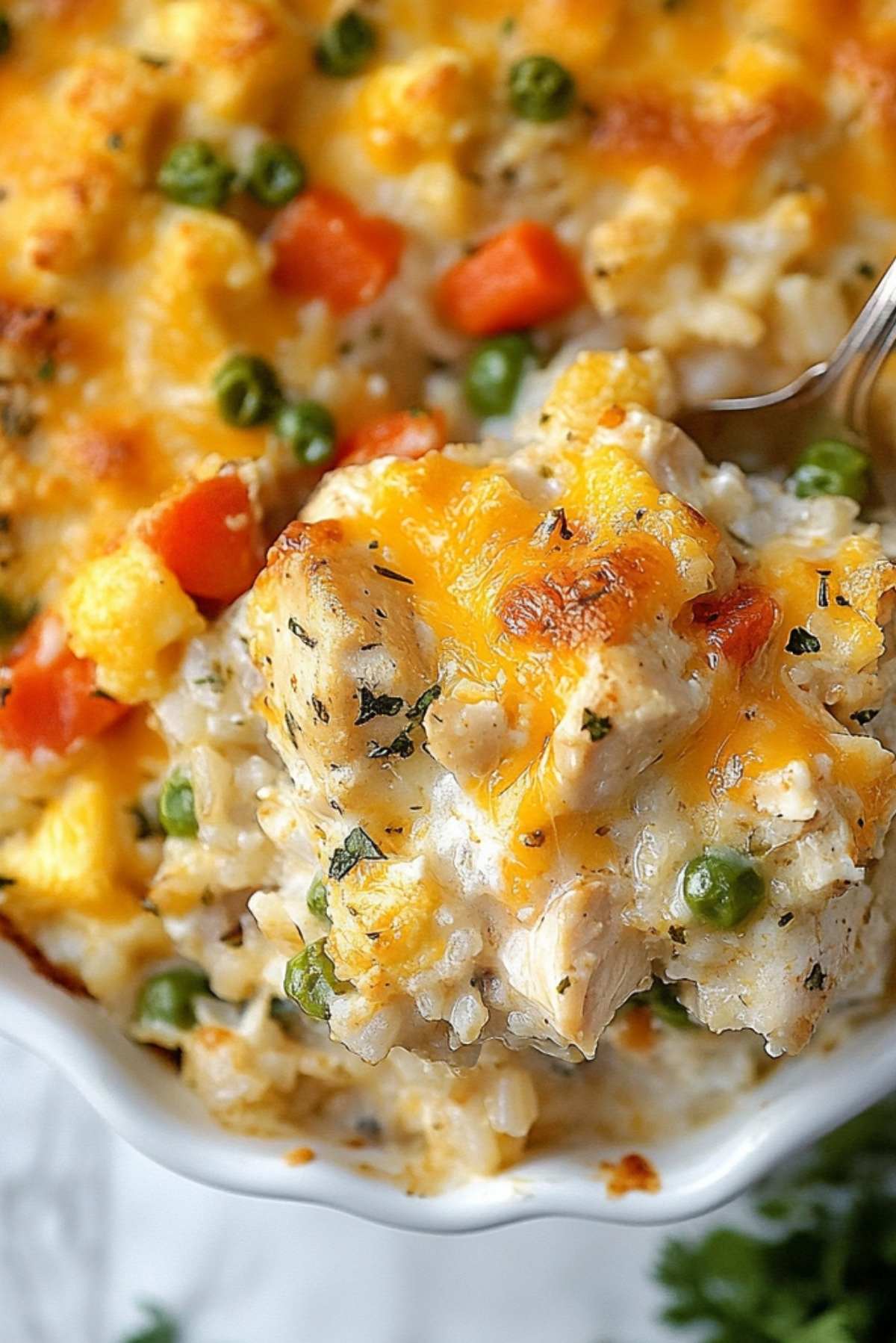 Cheesy Chicken and Rice Casserole