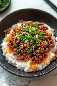 Korean Ground Beef Bowl