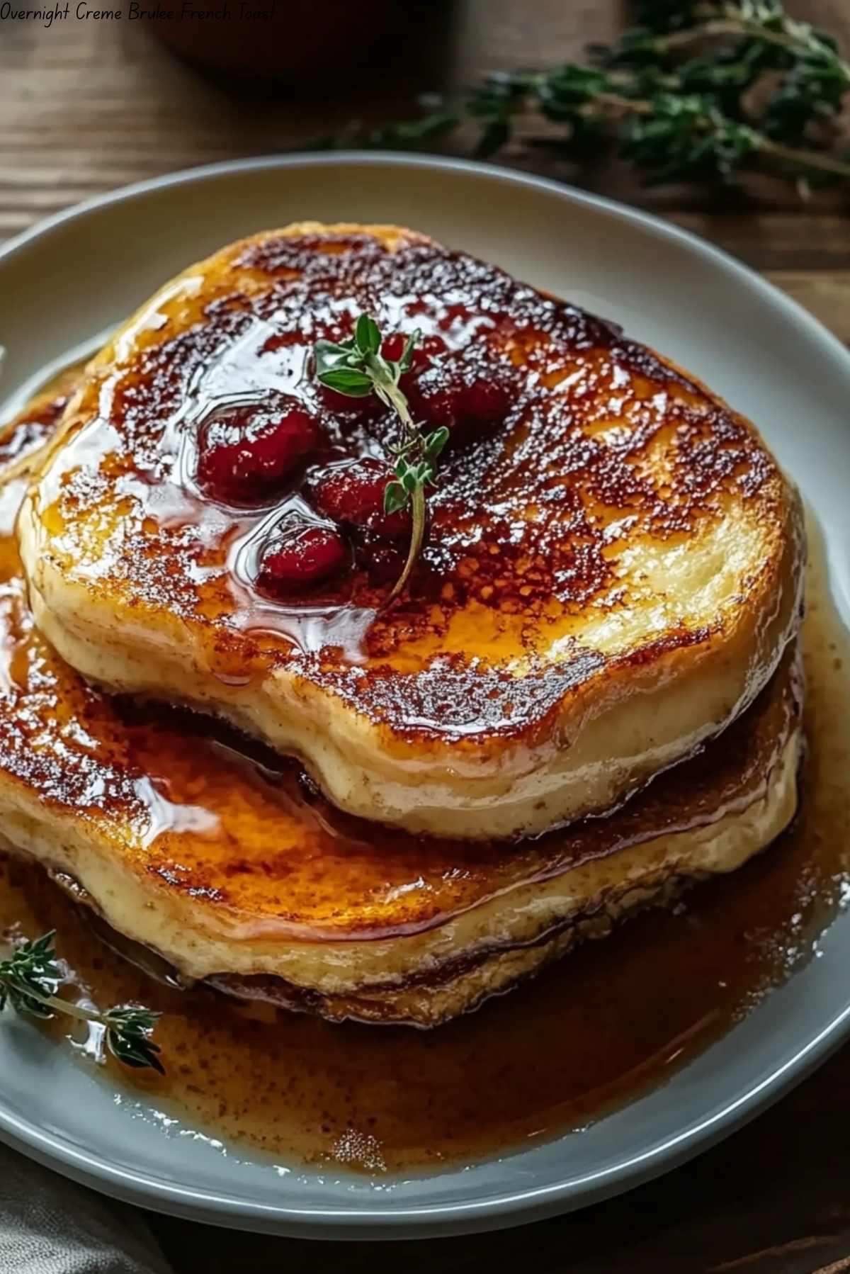 Overnight Crème Brûlée French Toast