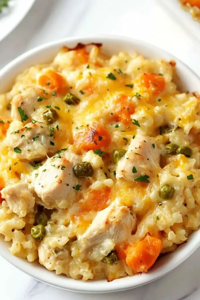 Cheesy Chicken and Rice Casserole 4 Cheesy Chicken and Rice Casserole