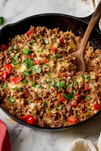 Ground Beef and Rice Skillet