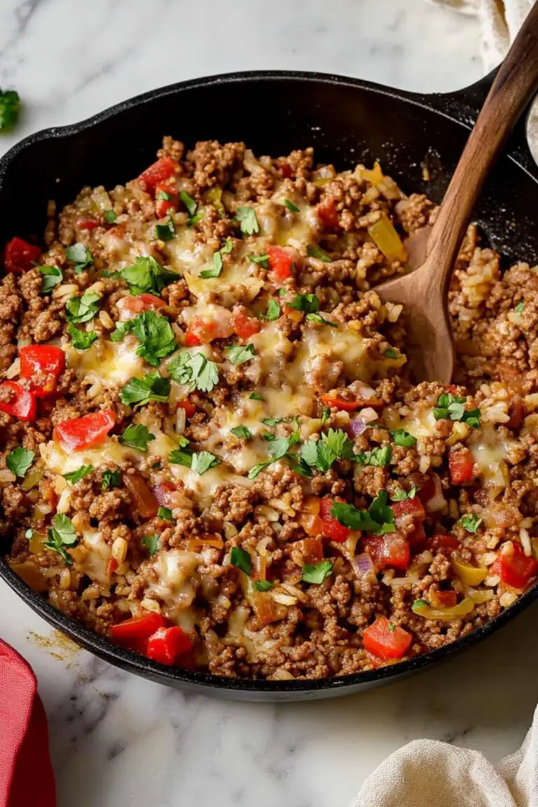 Ground Beef and Rice Skillet