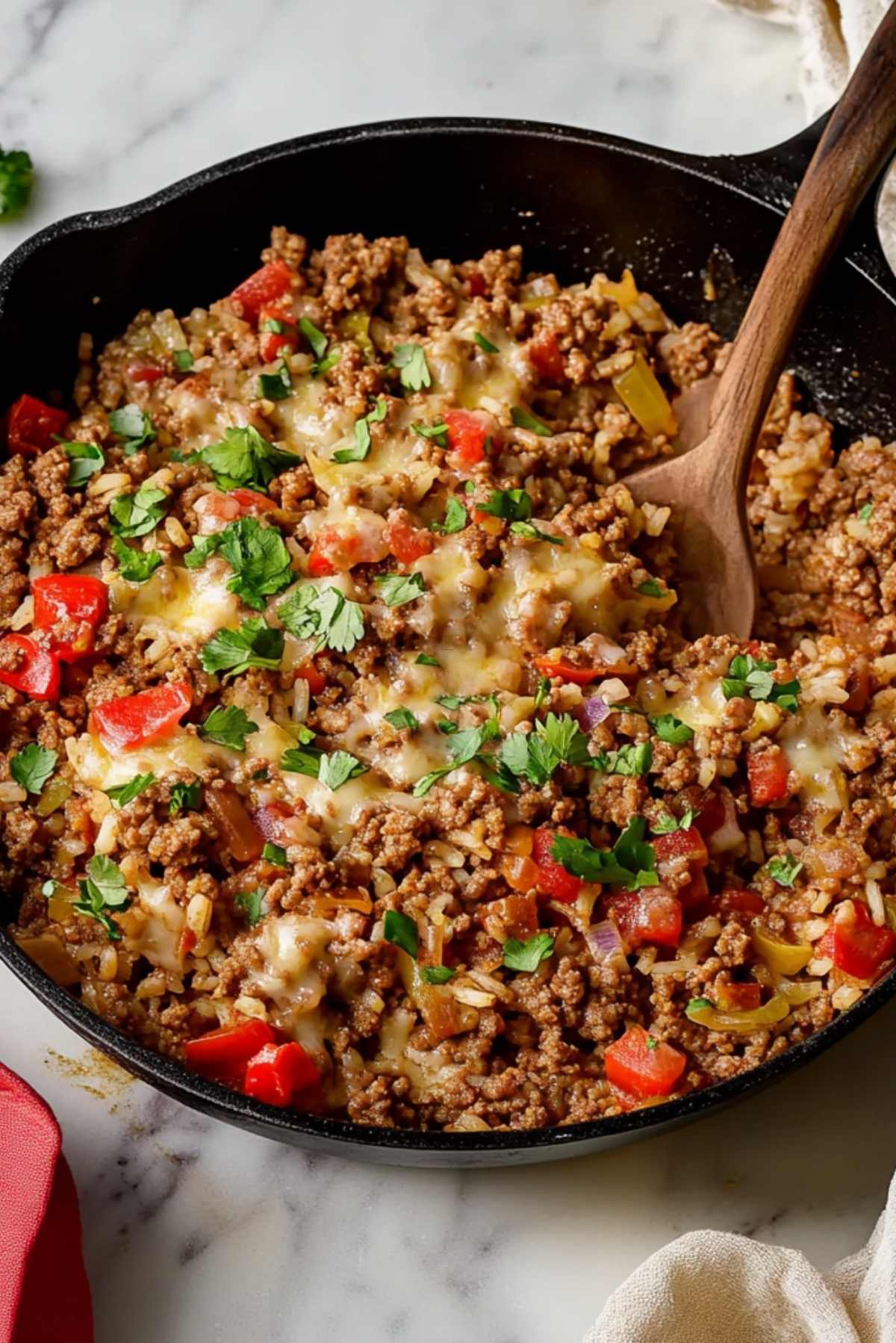 Ground Beef and Rice Skillet