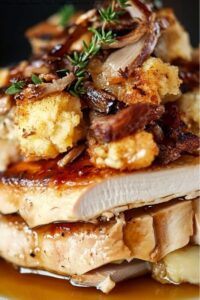 Leftover Turkey Dinner Stack