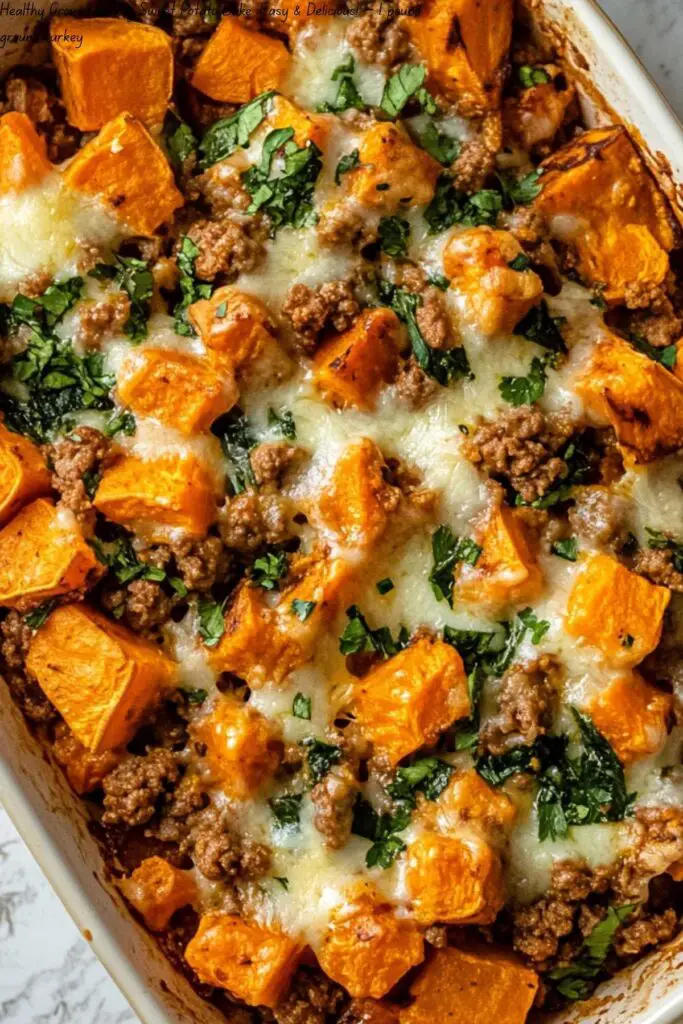 Healthy Ground Turkey Sweet Potato Bake: Easy & Delicious! 4 Healthy Ground Turkey Sweet Potato Bake: Easy & Delicious!