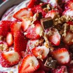 Strawberry Dessert Salad (with Toffee) 5 Strawberry Dessert Salad (with Toffee)
