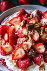 Strawberry Dessert Salad (with Toffee)