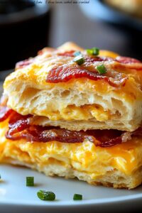 Bacon, Egg & Cheese Biscuit Bake