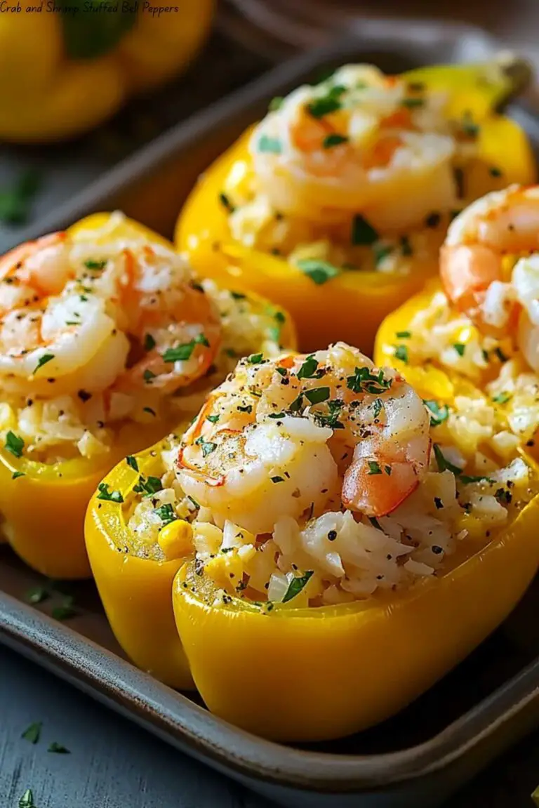Crab and Shrimp Stuffed Bell Peppers