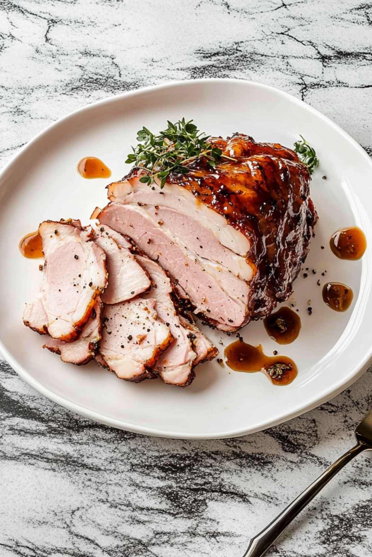 Bourbon Glazed Baked Ham