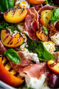 Grilled Nectarine Burrata Prosciutto Salad For the Salad