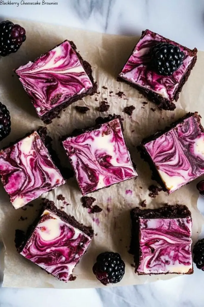 Blackberry Cheesecake Brownies 4 Blackberry Cheesecake Brownies