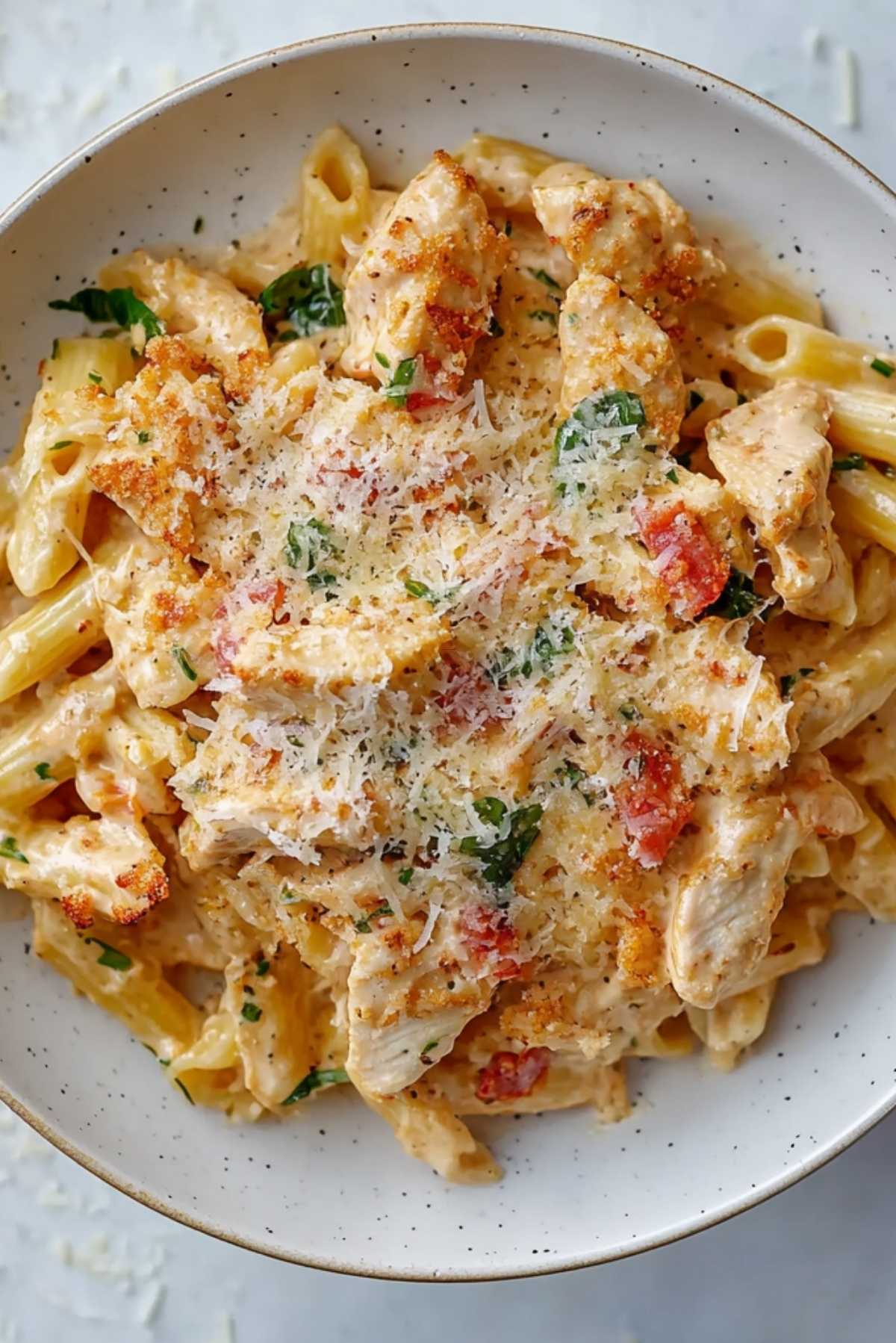 Creamy Parmesan Chicken Pasta