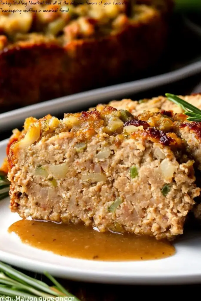Turkey Stuffing Meatloaf: your favorite Thanksgiving stuffing in meatloaf form! 4 Turkey Stuffing Meatloaf: your favorite Thanksgiving stuffing in meatloaf form!
