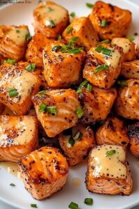 Crispy Spicy Salmon Bites