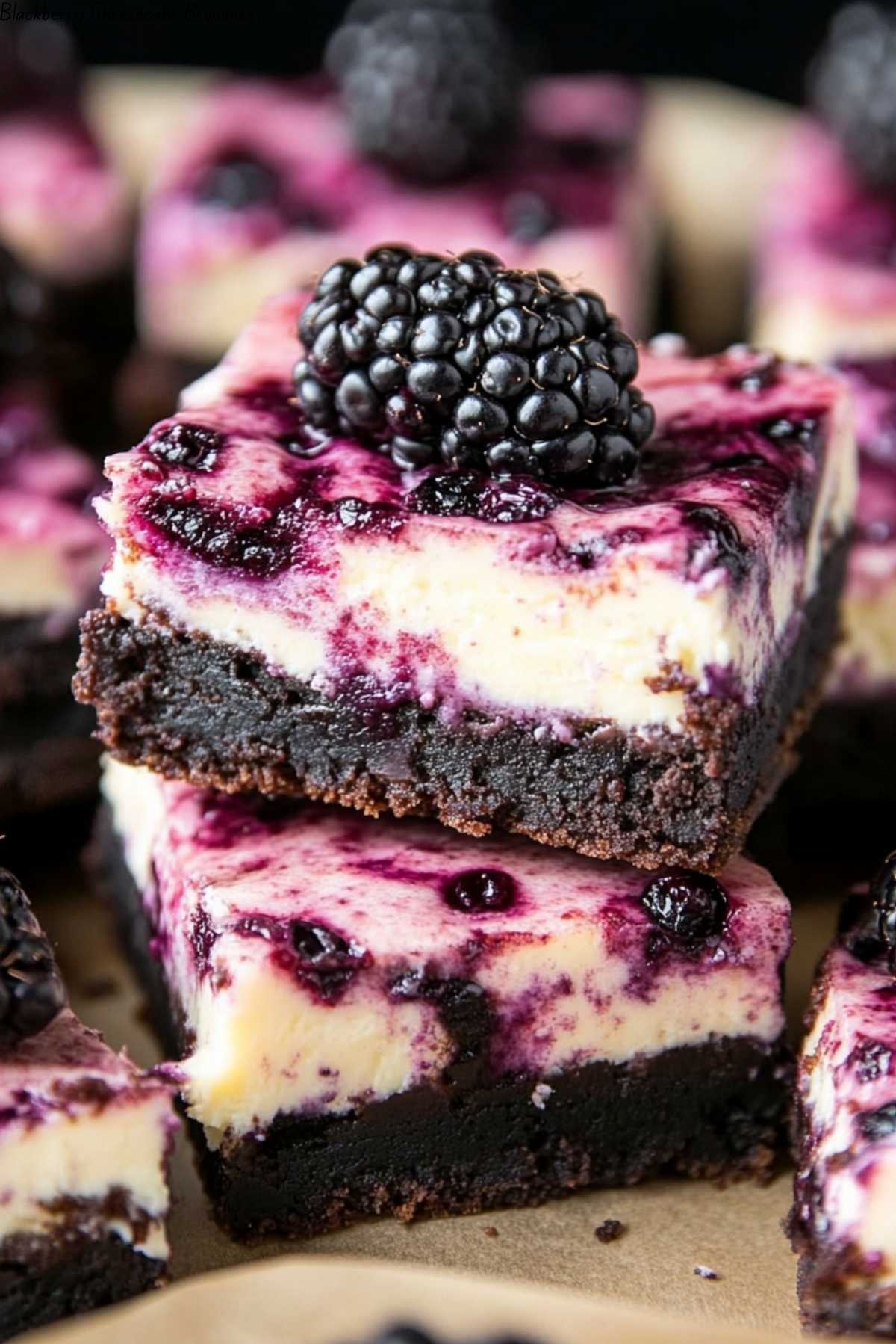 Blackberry Cheesecake Brownies
