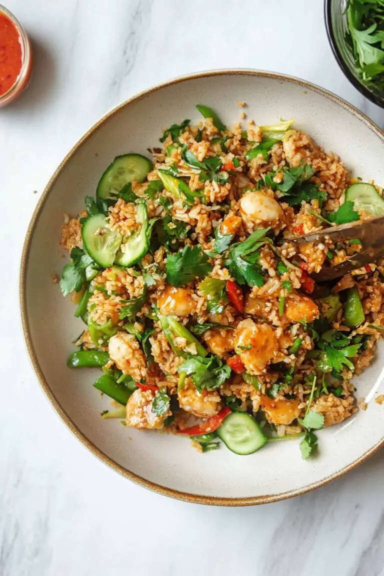 Satay Crispy Rice Salad