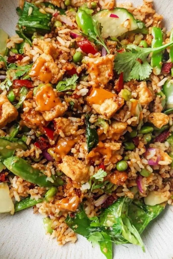 Satay Crispy Rice Salad 4 Satay Crispy Rice Salad