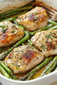 Caesar Chicken with Asparagu