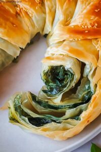 Flaky Spanakopita Spiral