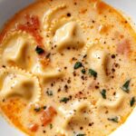 Creamy Tuscan Ravioli Soup 5 Creamy Tuscan Ravioli Soup