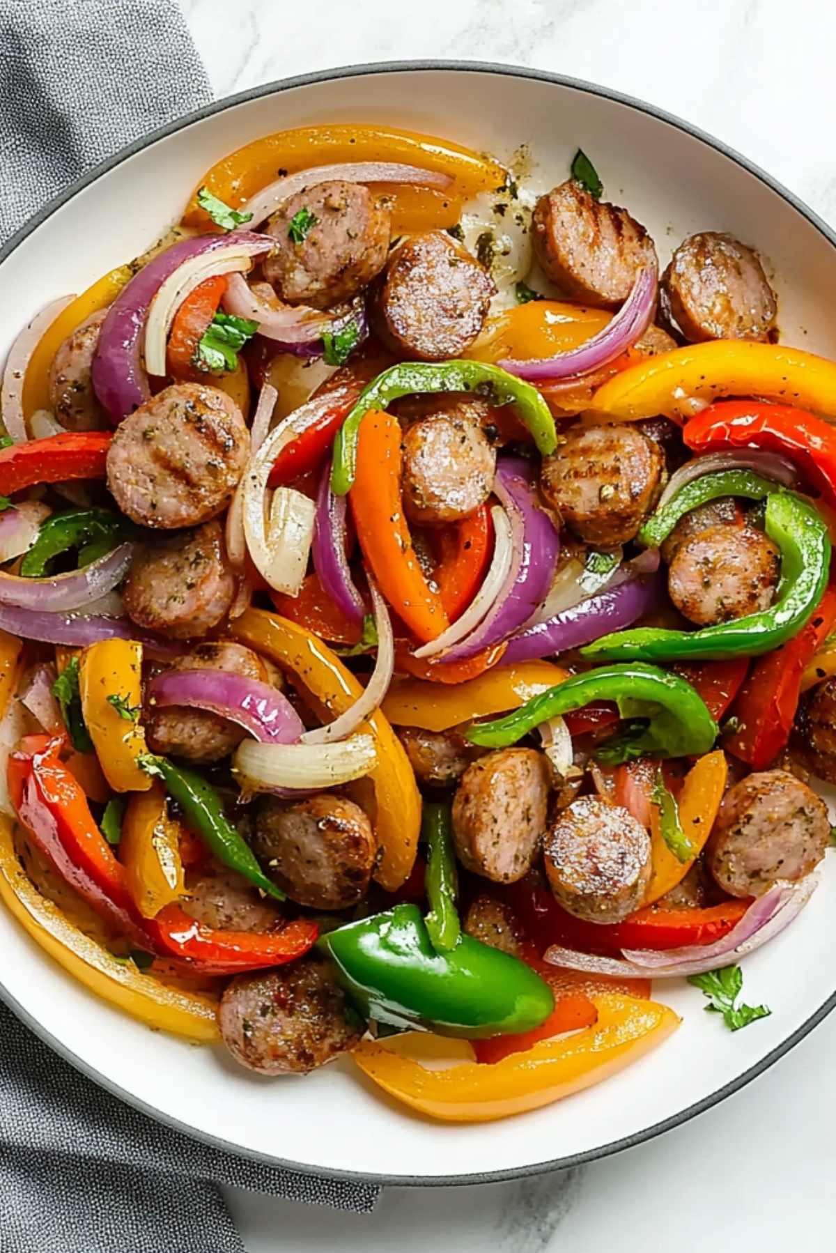 Italian Sausage, Peppers, and Onions