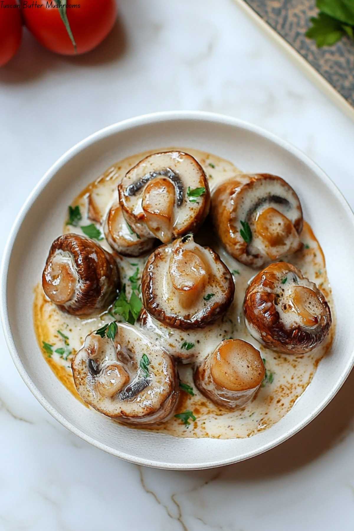 Tuscan Butter Mushrooms