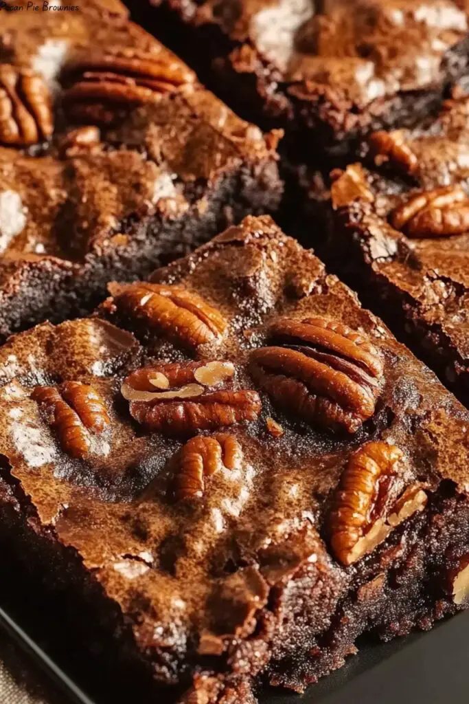 Pecan Pie Brownies 4 Pecan Pie Brownies