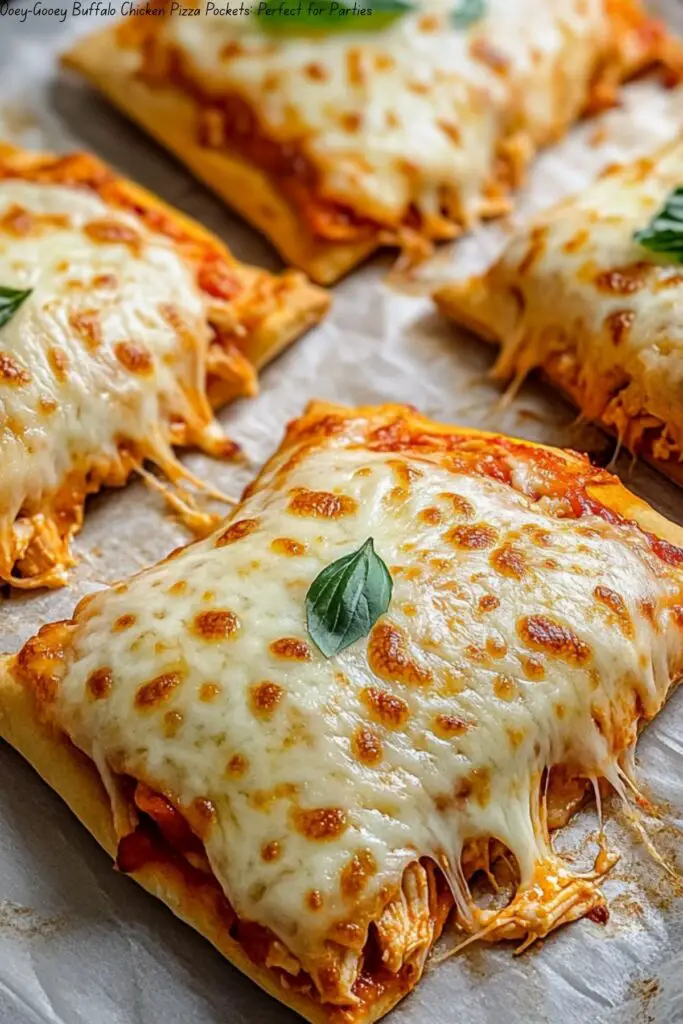 Ooey-Gooey Buffalo Chicken Pizza Pockets: Perfect for Parties 4 Ooey-Gooey Buffalo Chicken Pizza Pockets: Perfect for Parties