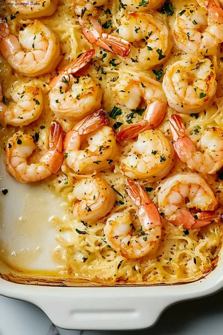 Shrimp Scampi Bake