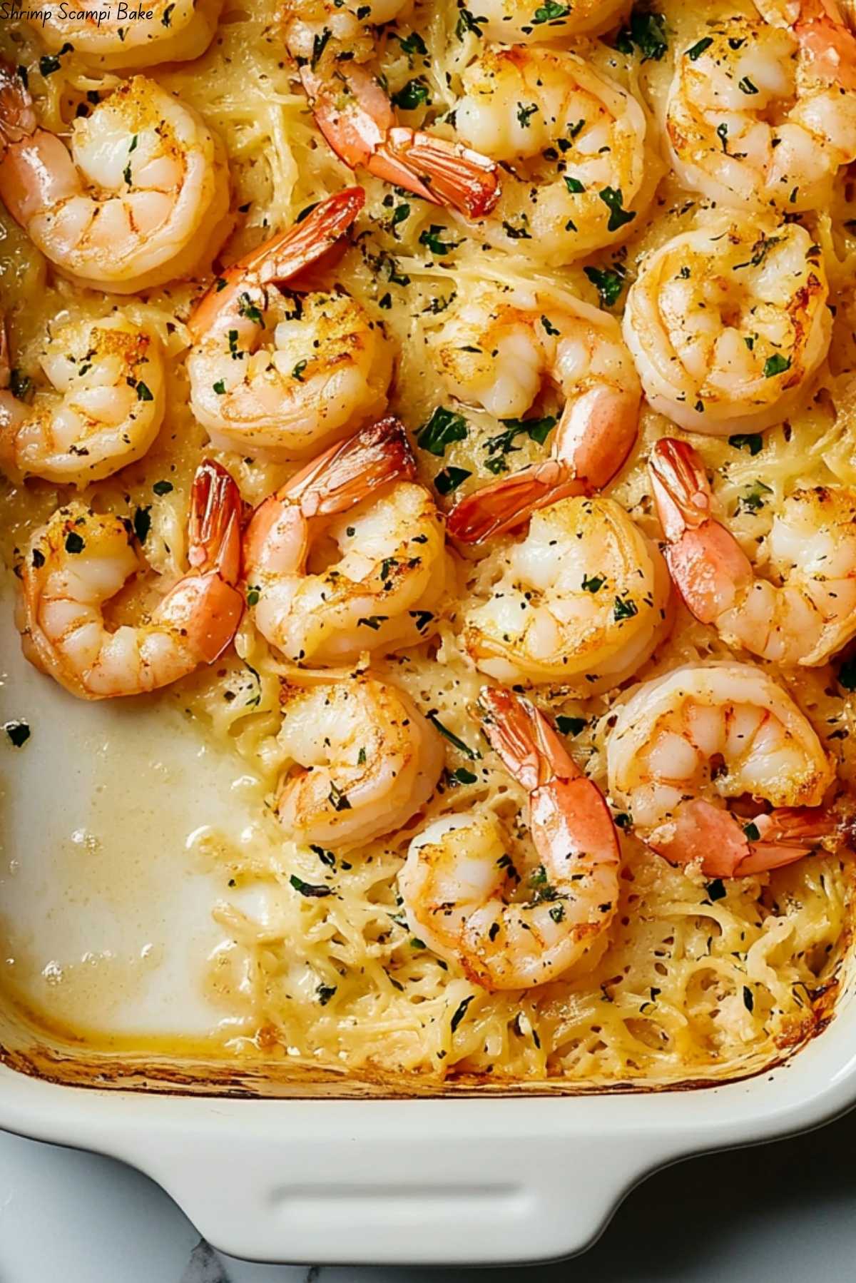 Shrimp Scampi Bake