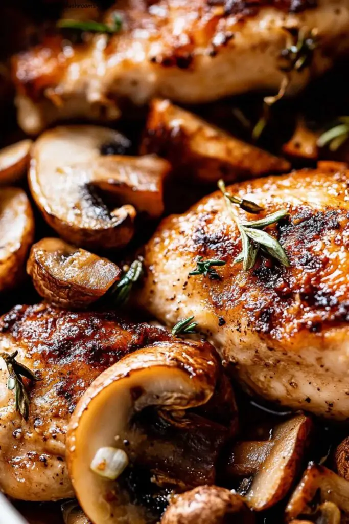 Baked Chicken with Mushrooms 4 Baked Chicken with Mushrooms
