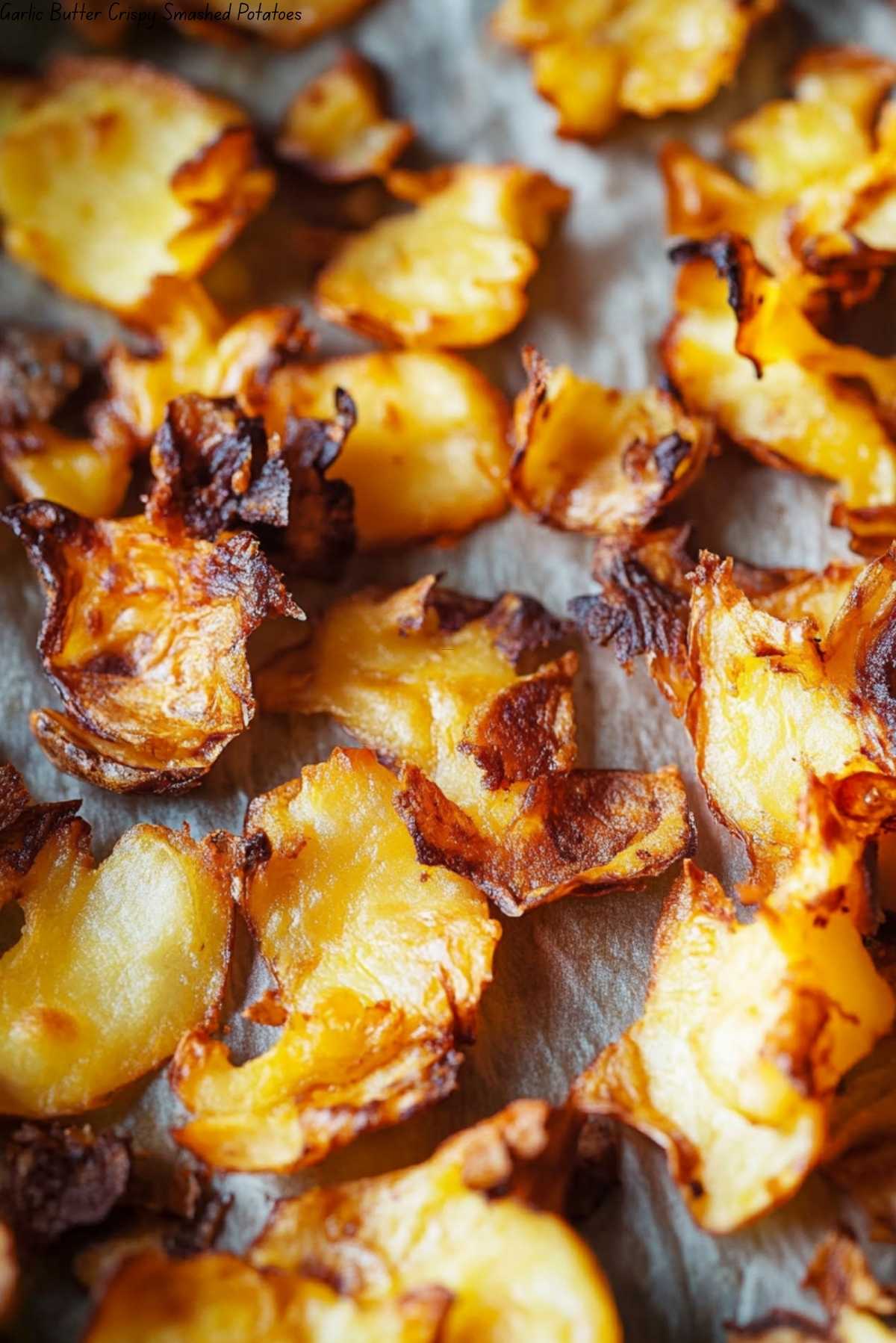 Garlic Butter Crispy Smashed Potatoes