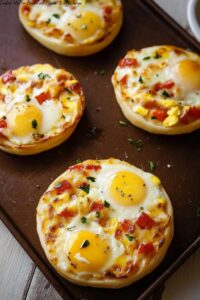 English Muffin Breakfast Pizzas