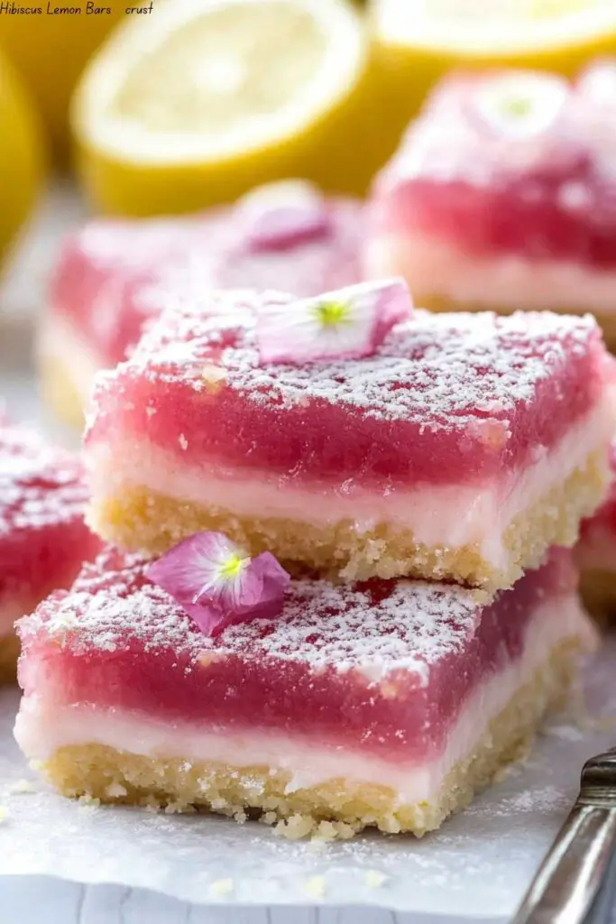 Hibiscus Lemon Bars