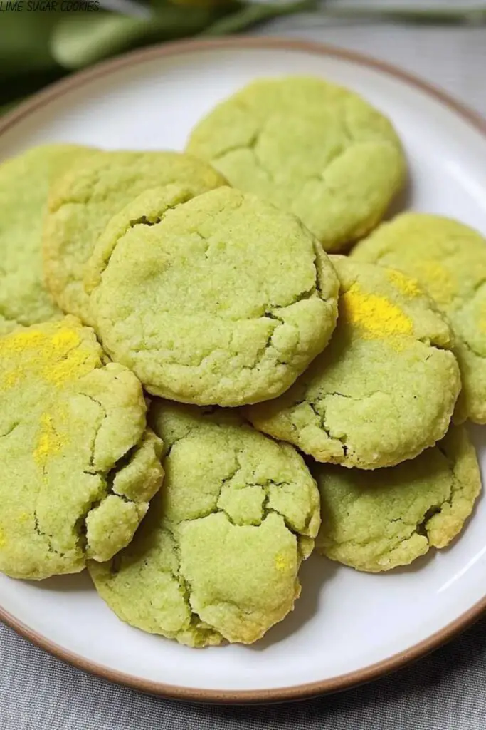 LIME SUGAR COOKIES 4 LIME SUGAR COOKIES