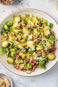 Italian Chopped Brussels Sprouts Salad