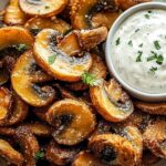 Fried Sliced Mushrooms with Ranch 5 Fried Sliced Mushrooms with Ranch