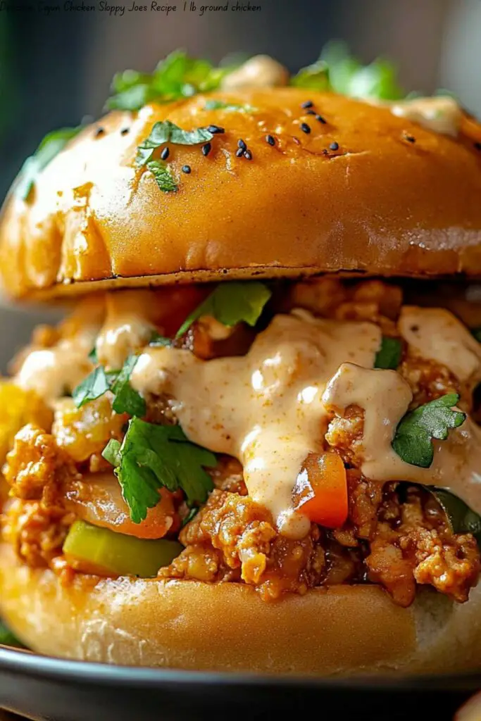Delicious Cajun Chicken Sloppy Joes 4 Delicious Cajun Chicken Sloppy Joes