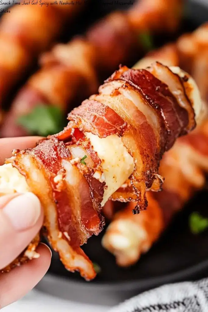 Snack Time Just Got Spicy with Nashville Hot Bacon-Wrapped Mozzarella Sticks 4 Snack Time Just Got Spicy with Nashville Hot Bacon-Wrapped Mozzarella Sticks