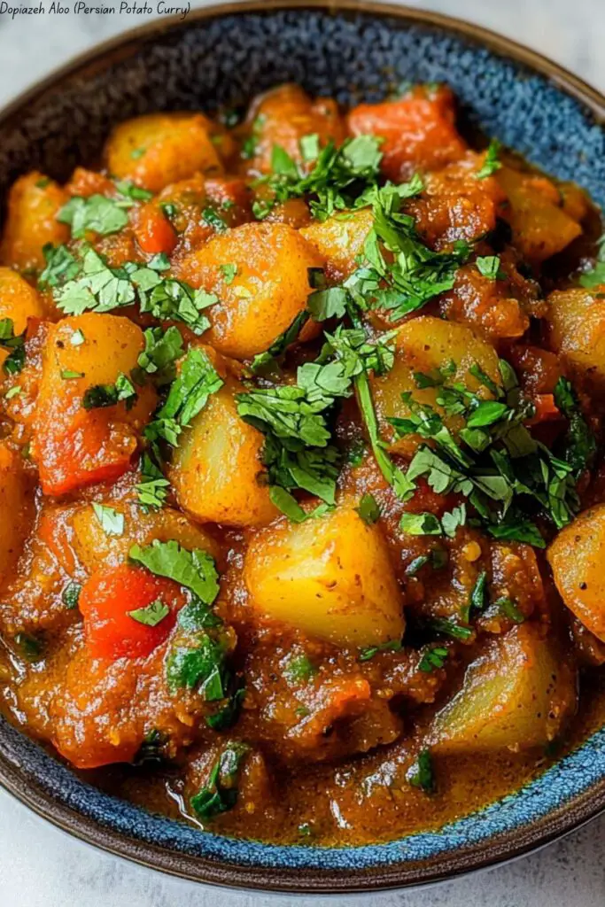 Dopiazeh Aloo (Persian Potato Curry) 4 Dopiazeh Aloo (Persian Potato Curry)
