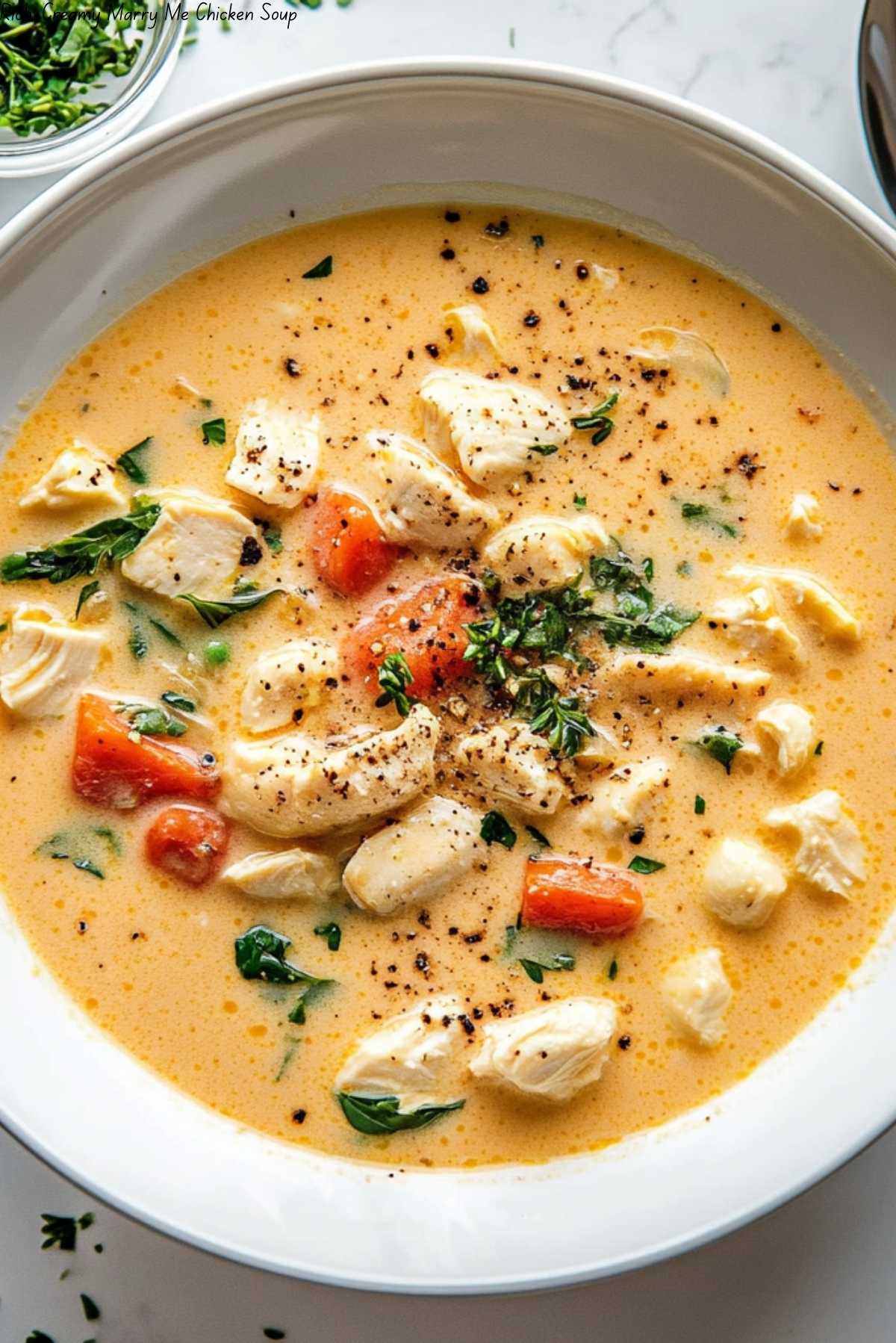 Rich, Creamy Marry Me Chicken Soup