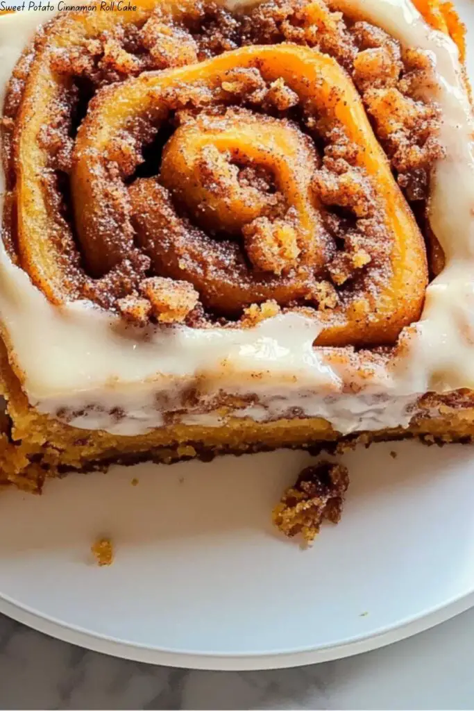 Sweet Potato Cinnamon Roll Cake 4 Sweet Potato Cinnamon Roll Cake