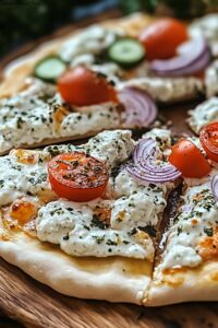 Tzatziki Chicken Pizza