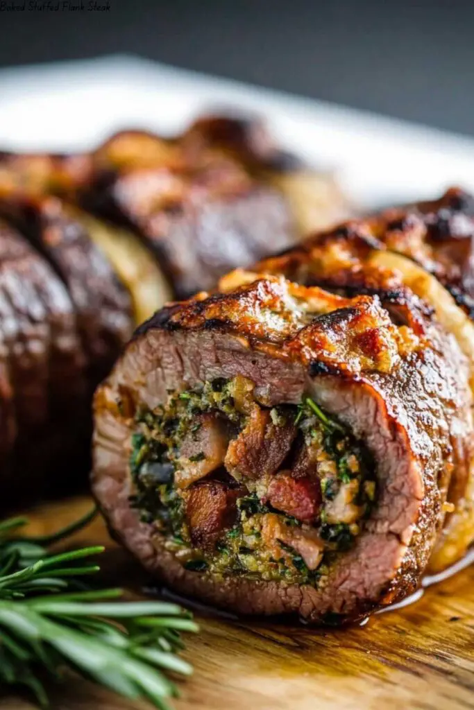 Baked Stuffed Flank Steak 4 Baked Stuffed Flank Steak
