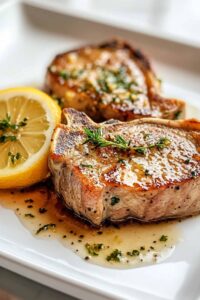 Lemon Butter Pork Chops