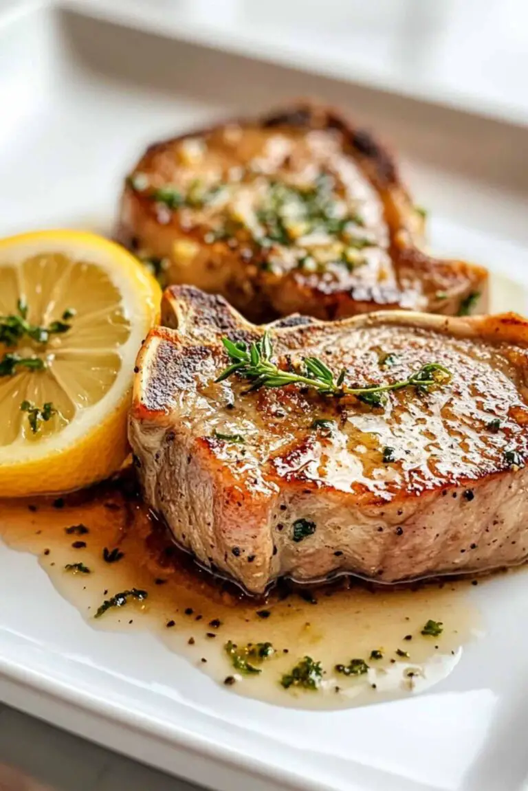 Lemon Butter Pork Chops