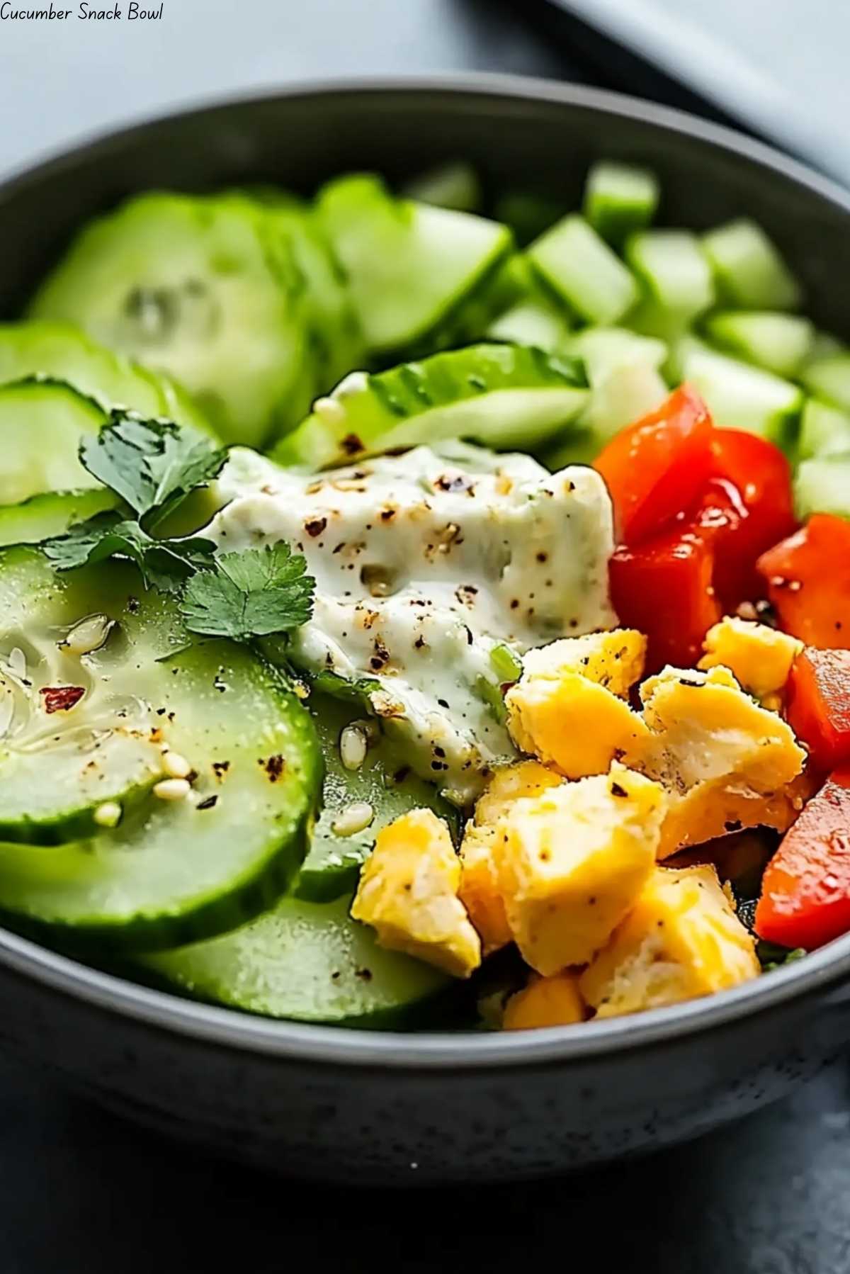 Cucumber Snack Bowl