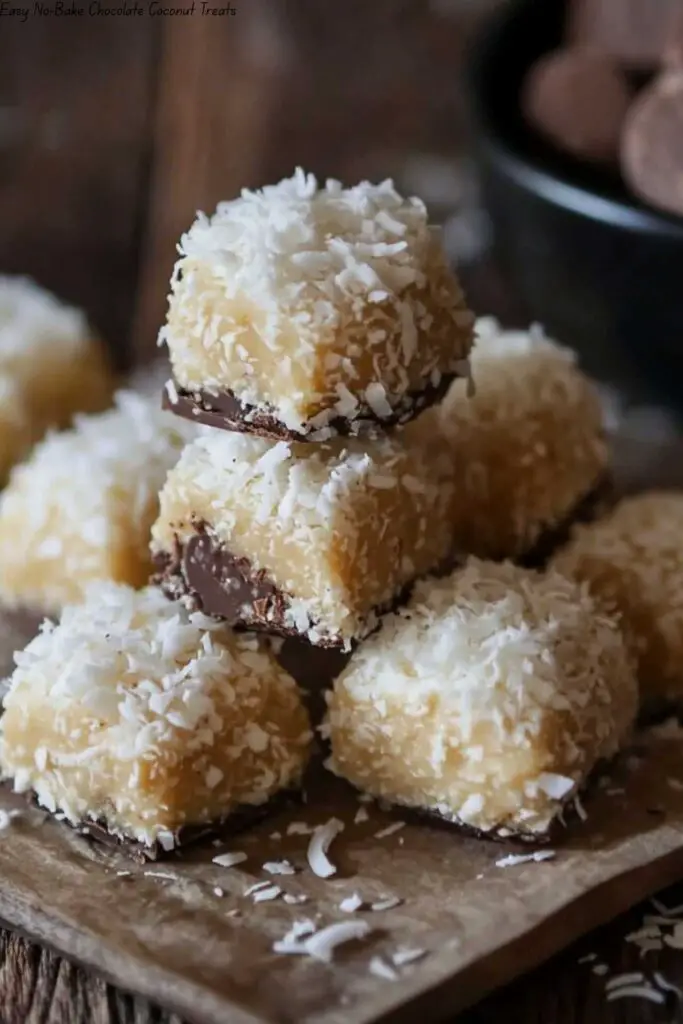 Easy No-Bake Chocolate Coconut Treats 4 Easy No-Bake Chocolate Coconut Treats