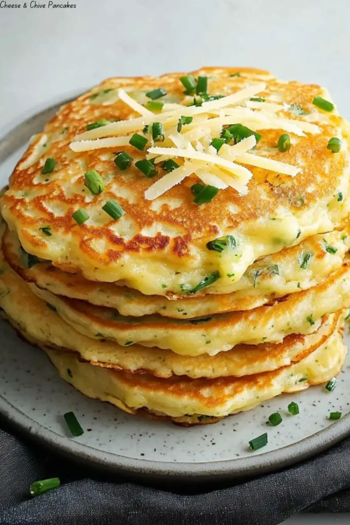 Cheese & Chive Pancakes 4 Cheese & Chive Pancakes